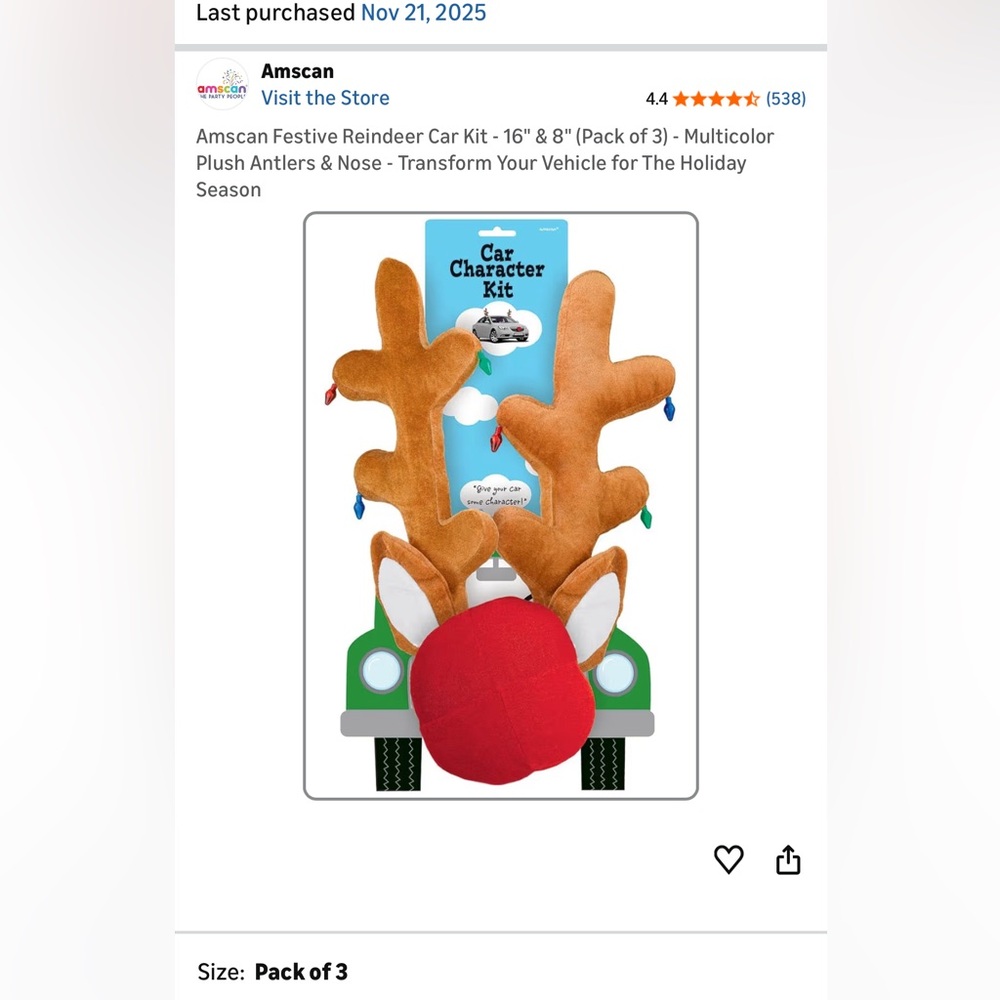 Reindeer Car Kit